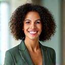 Portrait of a smiling nutritionist, Sarah Jenkins.
